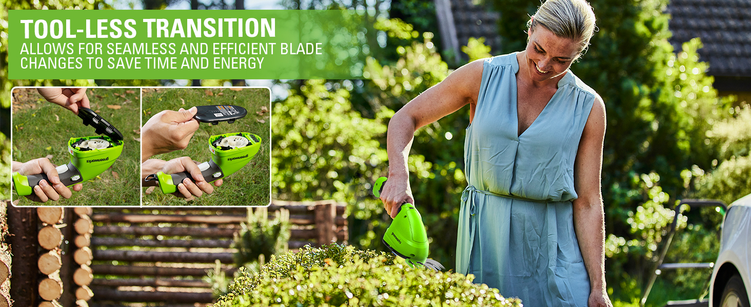 7.2V Cordless (2-In-1) Shear Shrubber, SH07B00