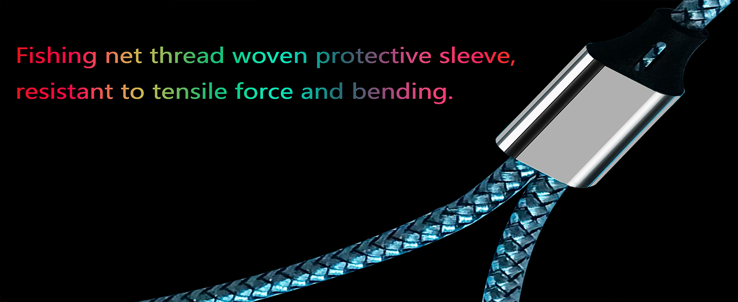 Fishing line braided protective sleeve