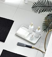 BYSURE Grey Bathroom Rugs Sets 3 Piece Non Slip Extra Absorbent Plush Chenille Soft Washable Bath...