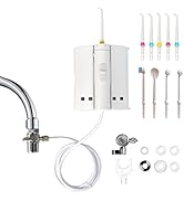 Water Flosser for Family Use -yayisheng Oral Irrigator 6 Jet Tips & 4 Functional Jet Tips for Fau...