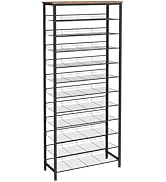 HOOBRO 12-Tier Shoe Rack, Large Capacity Shoe Storage Organizer for 35-45 Pairs of Shoes, Standin...