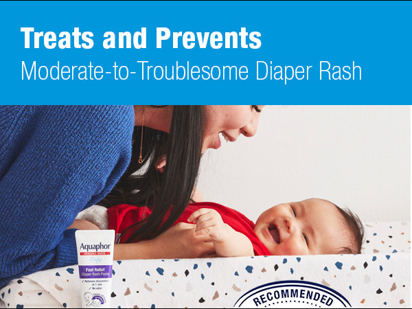 Treats and prevents moderate-to-troublesome diaper rash