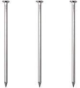 25pcs Hardware Nails, 4 Inches Nickel Plated Hanging Nails, Wall Nails for Hanging, Wood Nails, L...