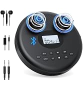 ARAFUNA Portable CD Player Rechargeable with Bluetooth, Speakers for Home | Bluetooth RX/TX for H...