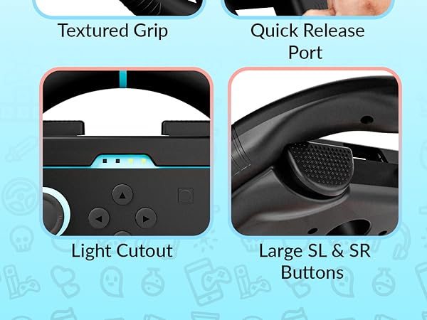 Orzly Nintendo Switch 2 Wheels