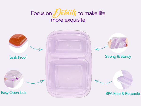 food prep containers with lids