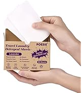 Poesie Travel Laundry Detergent Strips 40 Sheets Liquidless Laundry Soap Sheet for Travel Dorm Ho...