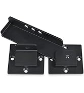 GreaTalent 7.5" Flip Gate Latch Lock with Padlock Hole, 4mm Heavy Duty Aluminum Alloy Adjustable ...