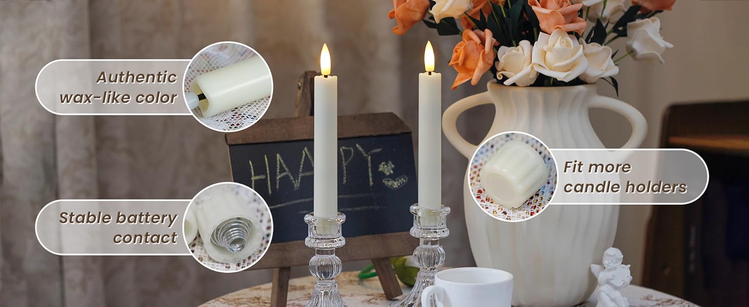 led taper candles