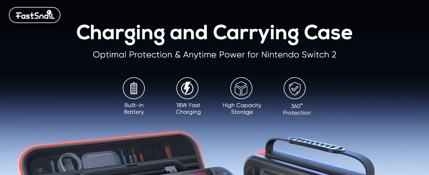 Charging and Carrying Case for Nintendo Switch 2