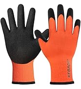 Kebada T3 Winter Work Gloves for Men and Women, Warm Knit Cold Weather Work Gloves, Thermal Insul...