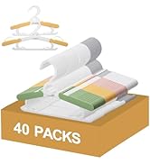 YeJieYJ Baby Closet Hangers, Non-Slip and Extendable Laundry Infant Hanger for Baby Clothes 40 pc...