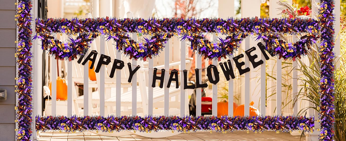 4 Strings Total 26.4 FT Halloween Tinsel Garlands