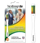 NexTemp Go Disposable Oral & Axillary Thermometer for Adults & Kids, Single Use Temperature Therm...