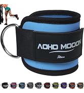 AOHO MOOON Comfortable Adjustable Ankle Straps for Cable Machines Women, Gym Workout Leg Strap, A...