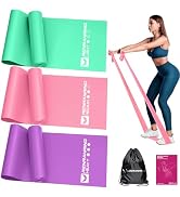 Resistance Bands for Working Out, Exercise Bands for Physical Therapy, Stretch, Recovery, Pilates...