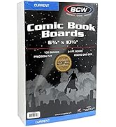 BCW Supplies - Current Size Comic Boards - White - BBCUR - (100 Boards)