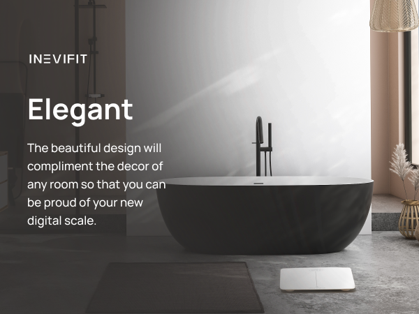 I-BS005 - INEVIFIT - Best Digital Bathroom Scale - Premium A+ - Mobile