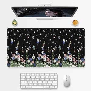 Cute Floral leather desk pad