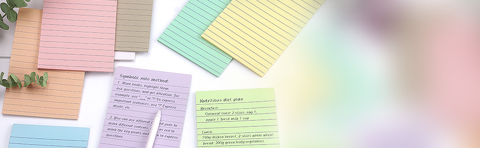 These lined notepads feature a 4x6 inch size with 30 sheets per pad in an 8 pack