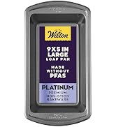 Wilton Platinum Non-Stick 9 x 5 in Loaf Pan, Cold-Rolled Steel Bakeware, Made without PFAS, Packa...