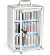 Loghot Aluminum Alloy Pocket Chart Cell Phones Storage Cabinet for Cell Phones,Wall-Mounted with ...