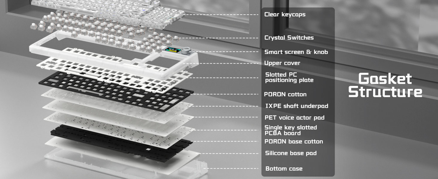 Gasket Mount Mechanical Gaming Keyboard