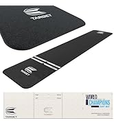 TARGET Darts Dart Mat - World Champions/Ink/Mod | Dart Oche Mat with Soft Tip and Steel Tip Throw...