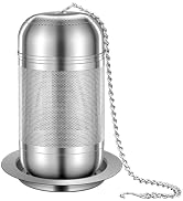 BOMANSI BOMS 316 Stainless Steel Tea Infuser Reusable Tea Steeper Extra Fine Mesh Tea Infuser Tea...