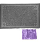PetLike Cat Litter Mat, Thick Litter Trapping Mat, Durable Litter Box Mat Waterproof, Indoor Mat ...