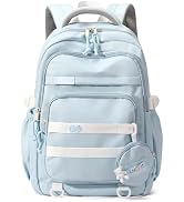 YJMKOI Large capacity Backpack for Teen Girls Aesthetic Student Schoolbag Middle School Girls Bac...