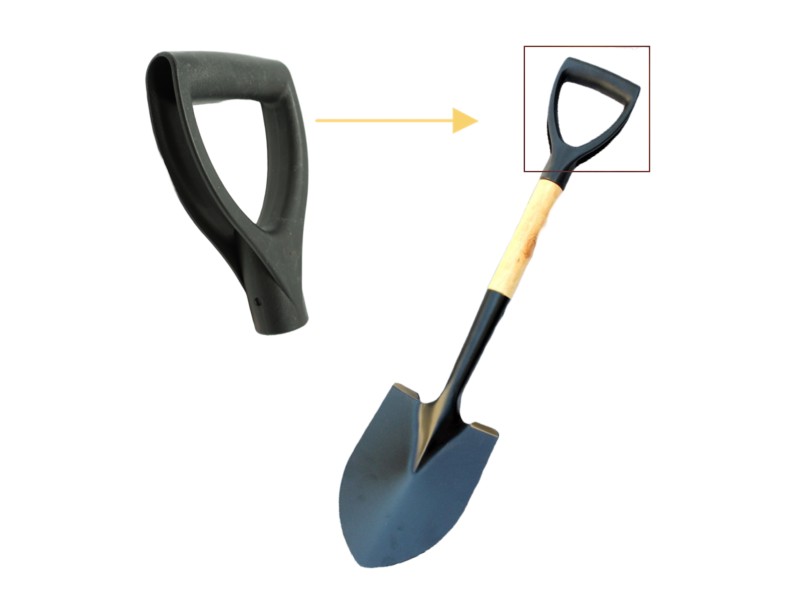D Shaped Grip Plastic Shovel Handle Labor-Saving Ergonomic