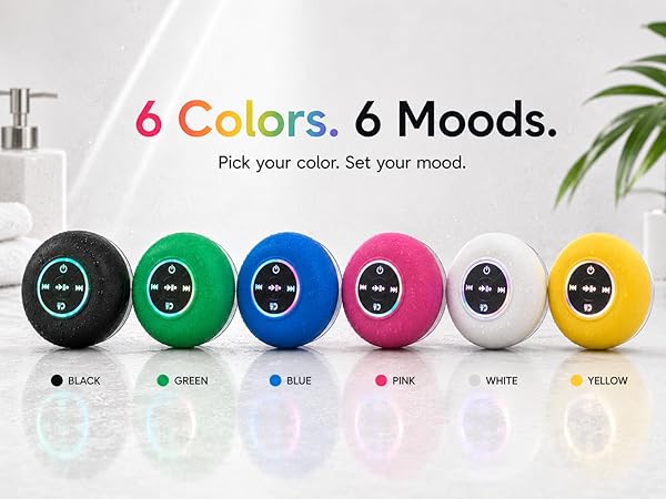 6 colors. Choose the one you like. Black.Green.Blue.Pink.White.Yellow.