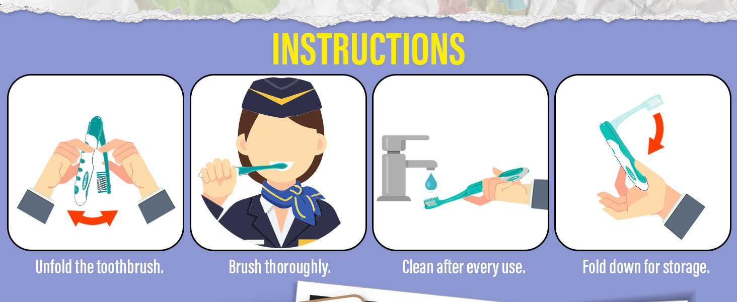 Folding Toothbrush & Toothpaste