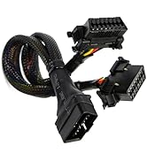 Goliton OBD2 J1962 Y Splitter Extension Cable 16 Pin Male to Dual Female Car Diagnostic Tools Aut...