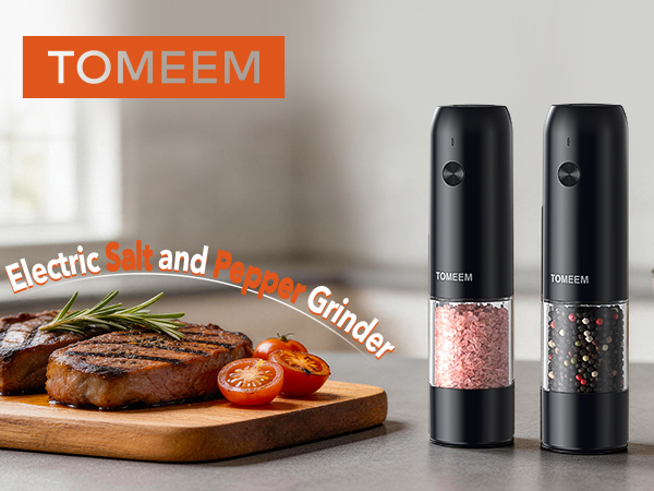 Electric Salt and Pepper Grinder Set