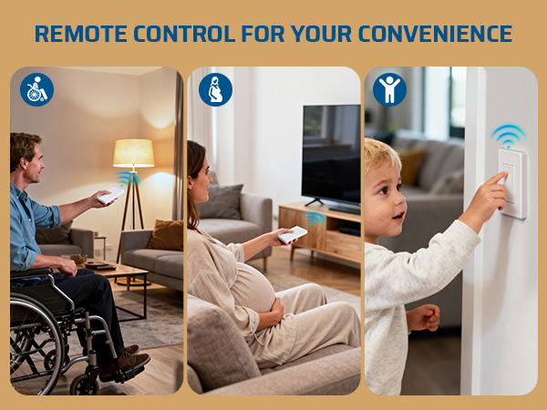 light remote control wireless