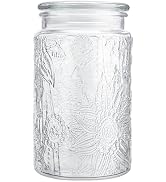 Adodeen 32oz Vintage Glass Jar With Lid, Glass Storage Containers, Airtight Kitchen Storage Conta...