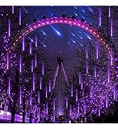Rain Drop Lights, Aukora LED Meteor Shower Lights 12 inch 8 Tubes, Icicle Snow Falling Lights for...