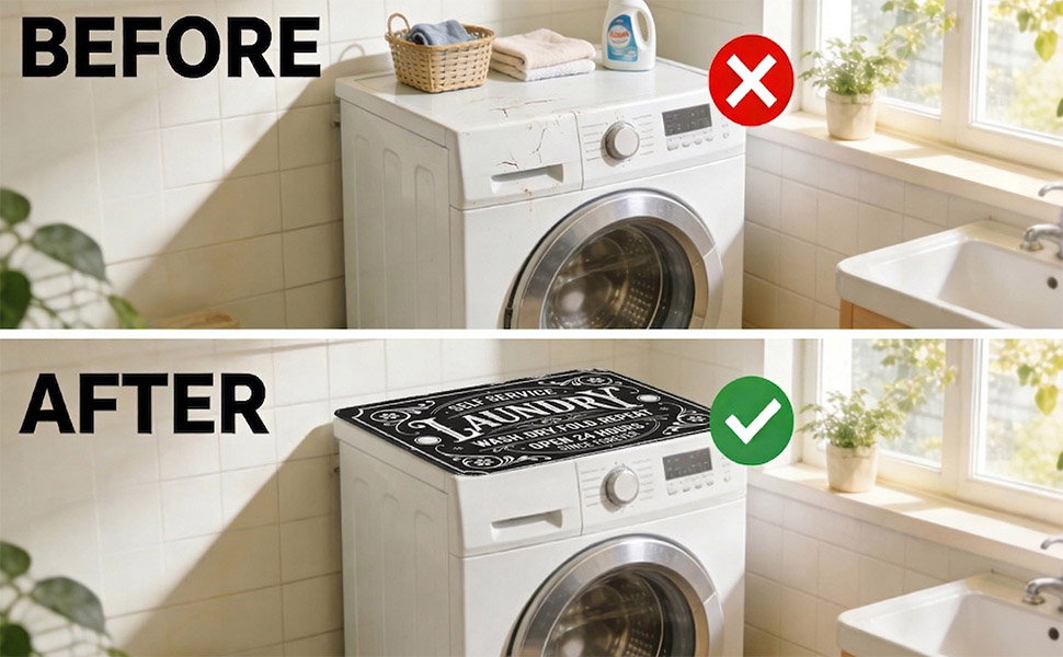 washer and dryer mat