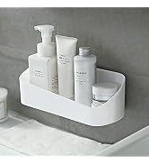 SUNFICON Shower Caddy Adhesive Bathroom Shelf Organizer Wall Mounted Storage Rack No Drilling Sho...
