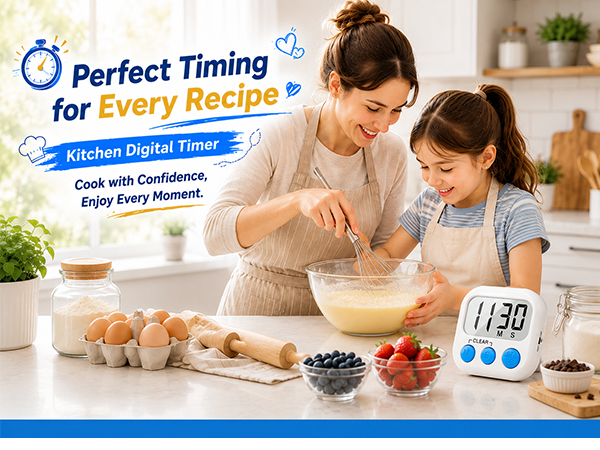 Digital Kitchen Timers for cooking