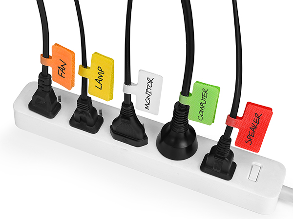 Trilancer Cable Cord Labels Large Size, for Organizing Wires and Identification