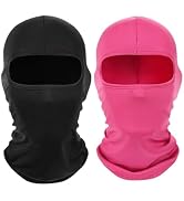 2 Pieces Thin Balaclava Ski Mask Head Mask Full Face Mask Windproof Sun UV Protection Hood for Wo...