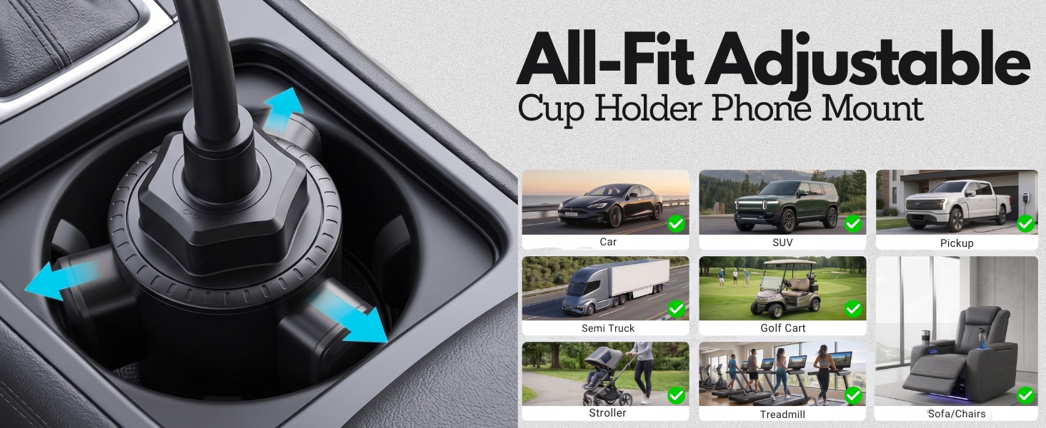 cup holder phone mount