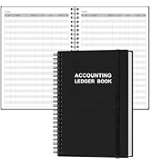 Accounting Ledger Book - A5 Ledger Book for Bookkeeping, Small Businesses & Personal Use, Expense...