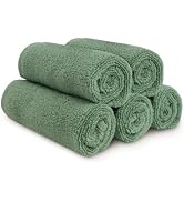 Natemia Organic Baby Washcloths (5 Pack, 12” x 12”) – 100% Organic Cotton – Ultra-Soft Baby Towel...