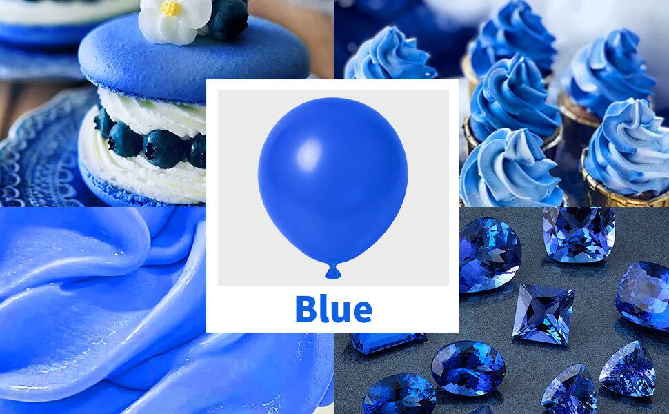 blue balloon garland