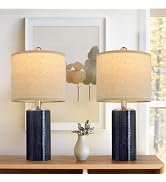 G-SAFAVA 20.25" Small Table Lamps Set of 2 Modern Ceramic Lamps for Living Room Farmhouse Bedside...