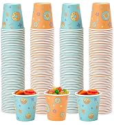 TV TOPVALUE 600 Pack 3 oz Paper Cups, Disposable Bathroom Cups, Small Mouthwash Cups, Snack Cups,...